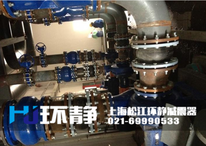 DN200<a href=http://www.hrbjrc.com target=_blank class=infotextkey>橡膠軟接頭</a>安裝實(shí)圖